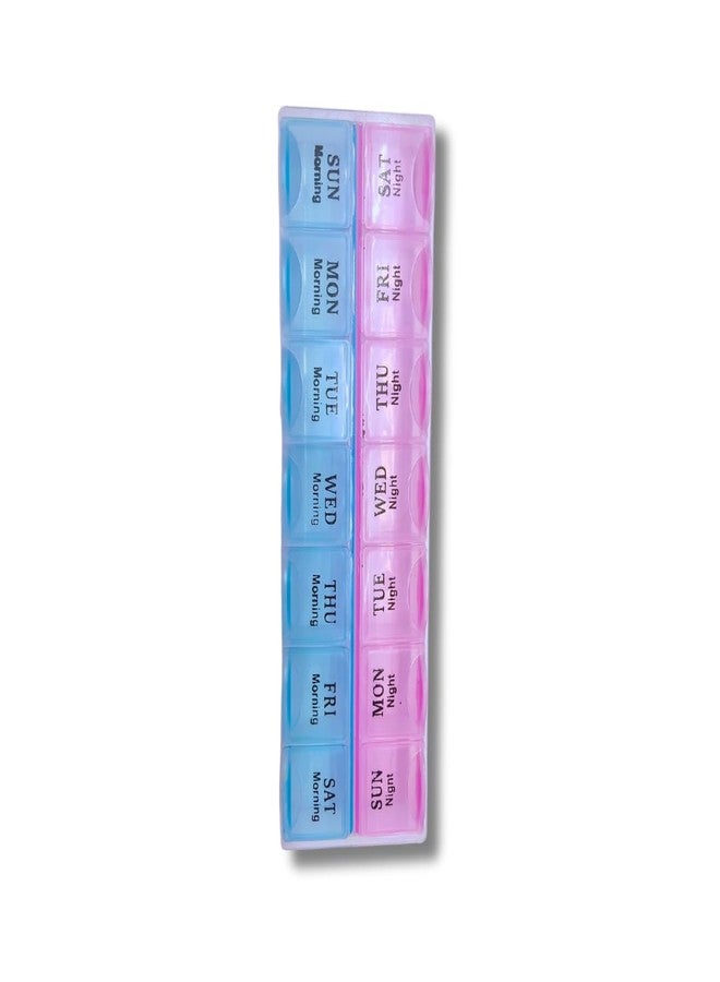 TORCHIT Braille Medicine Organizer - 7 Day Pill Box with Braille Labels, Large Compartments for Daily Medication, Easy to Use for Visually Impaired Individuals, Set Of 2 (Pack Of 2) - Image 5